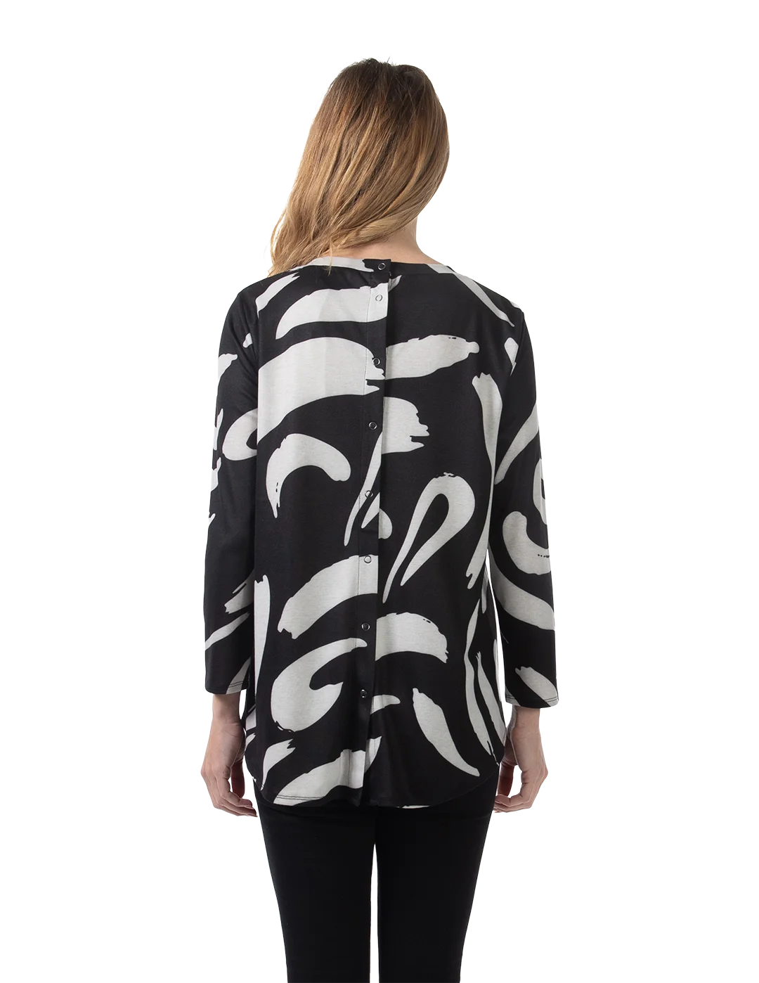 Rebecca Knit Top Black - Back View