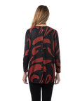 Rebecca Knit Top Maroon - Back View