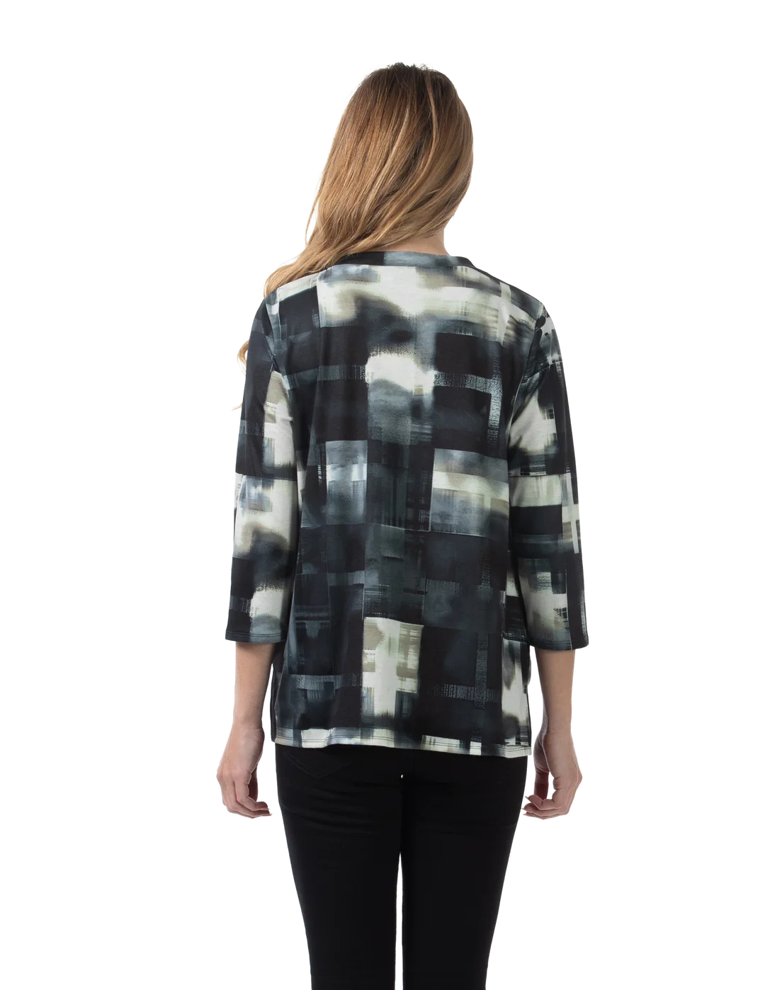 Harley Knit Top Charcoal - Back View