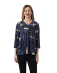 Harley Knit Top Navy - Front View