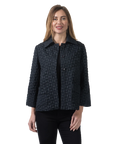 Sara Pucker Jacket Black - Front View