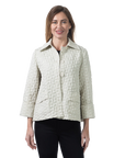 Sara Pucker Jacket Overcast - Front View