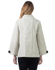 Zoey Pucker Jacket Overcast - Back View