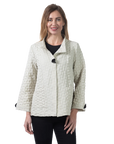 Zoey Pucker Jacket Overcast - Front View