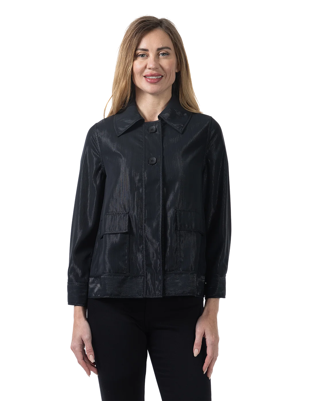 Madilyn Mesh Jacket Black - Front View