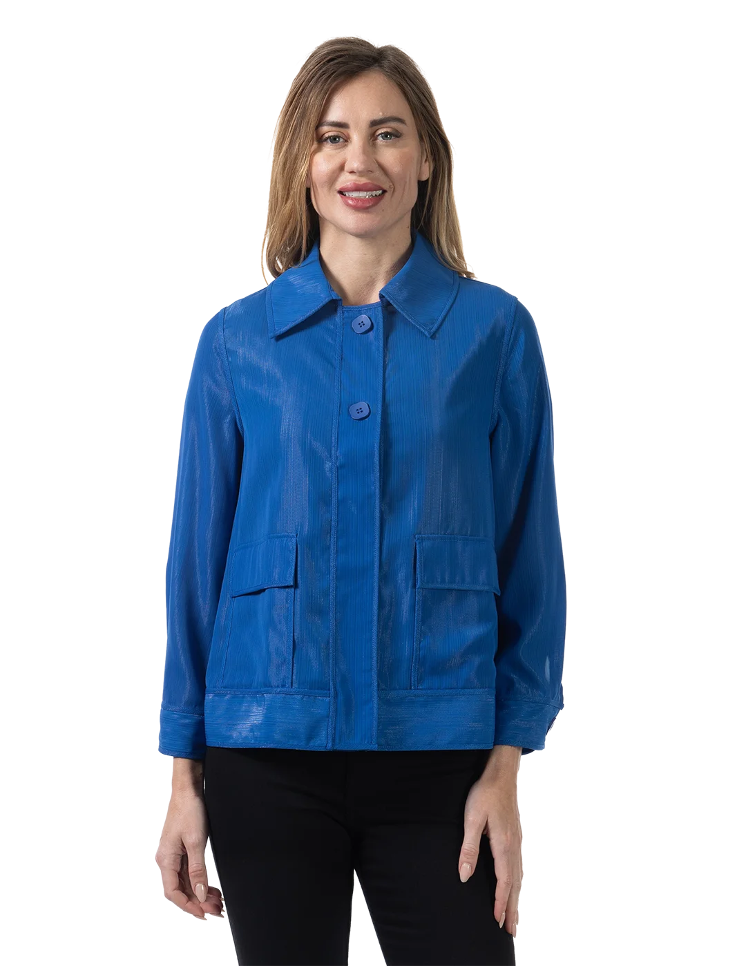 Madilyn Mesh Jacket Blue Iolite - Front View