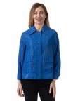 Madilyn Mesh Jacket Blue Iolite - Front View