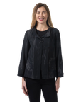 Zoey Mesh Jacket Black - Front View