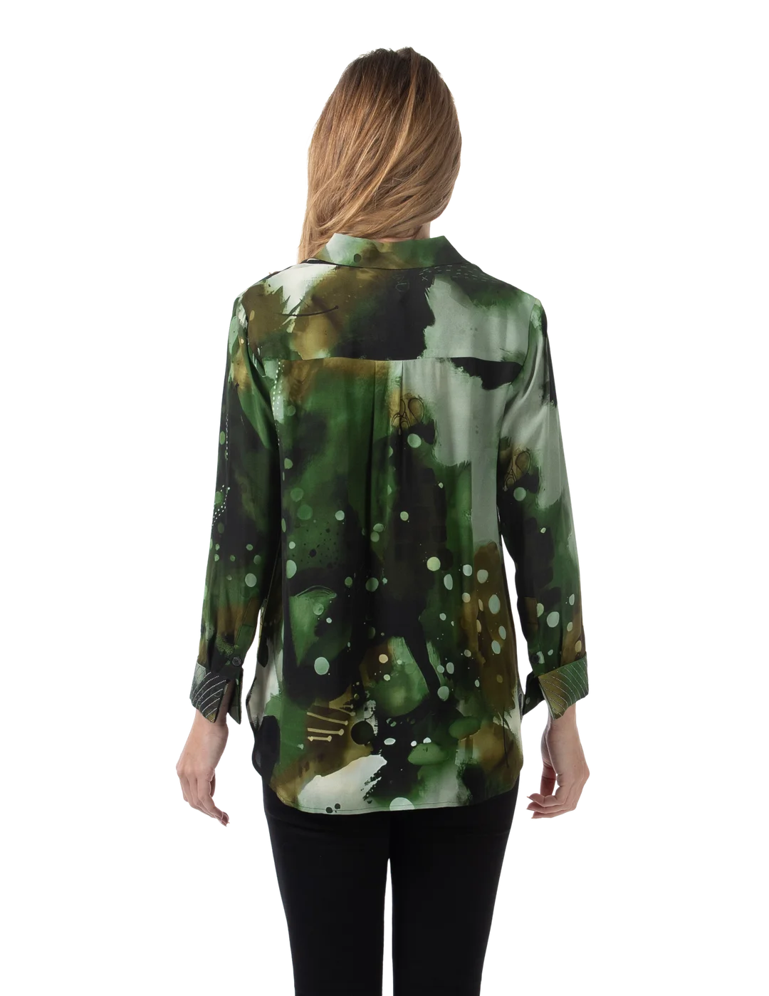 Alisson Blouse Avocado - Back View