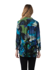Alisson Blouse Blue - Back View