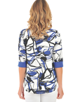 Zuri Knit Top Surf - Back View