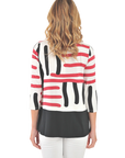Elle Knit Top Garnet Rose - Back View