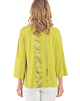 Madison Knit Top Apple  Green - Back View