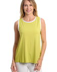 Aila Tank Top Apple Green – Front View