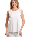 Aila Tank Top White – Front View