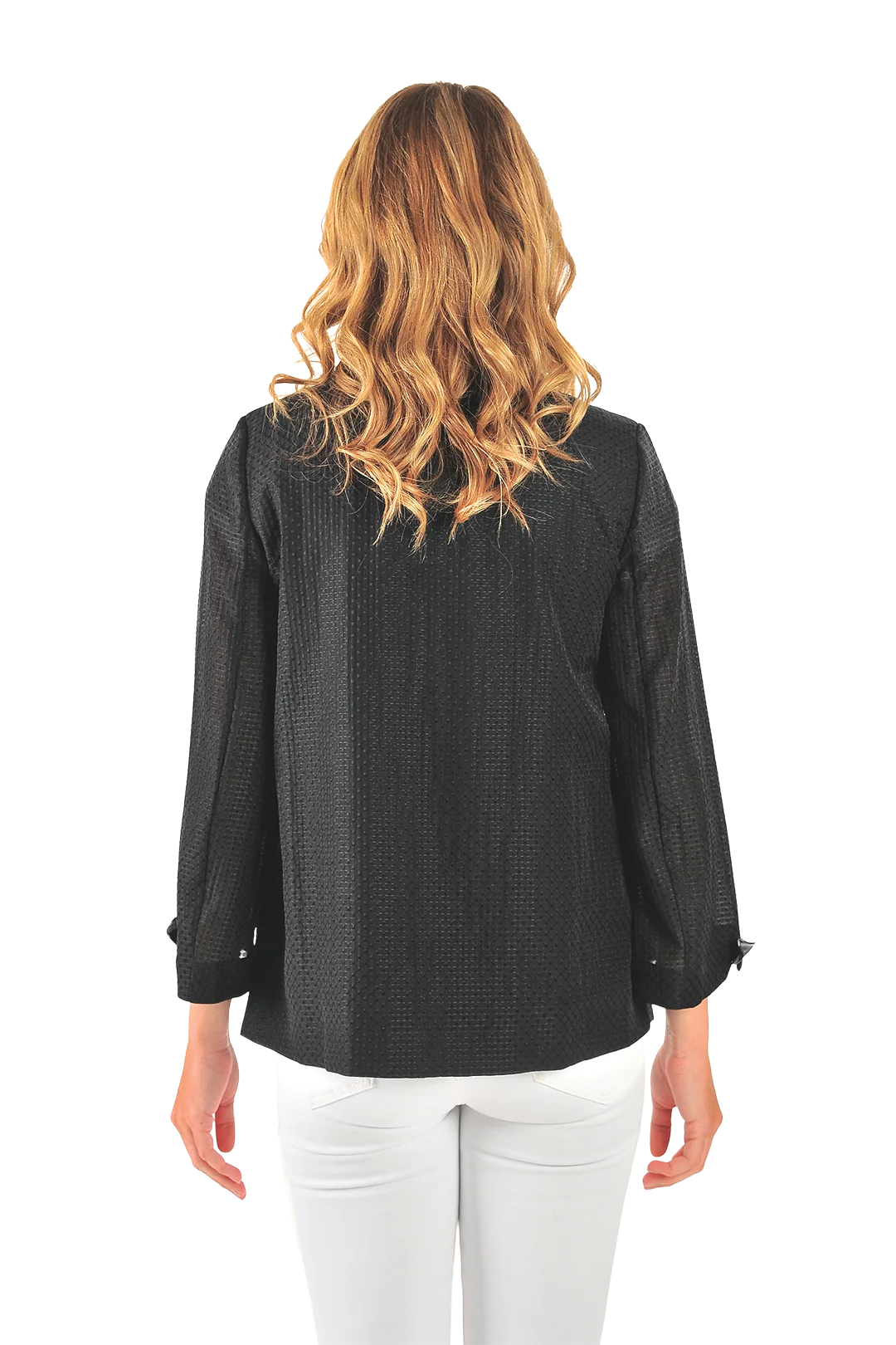 Mia Organza Jacket Black - Back View