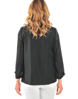 Mia Organza Jacket Black - Back View