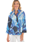 Charlotte Reversible Jacket Blue - Front View