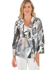 Vanessa Reversible Blazer Gray - Front View