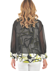 Taylor Layered Blouse Apple Green - Back View