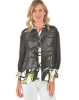 Taylor Layered Blouse Apple Green - Front View
