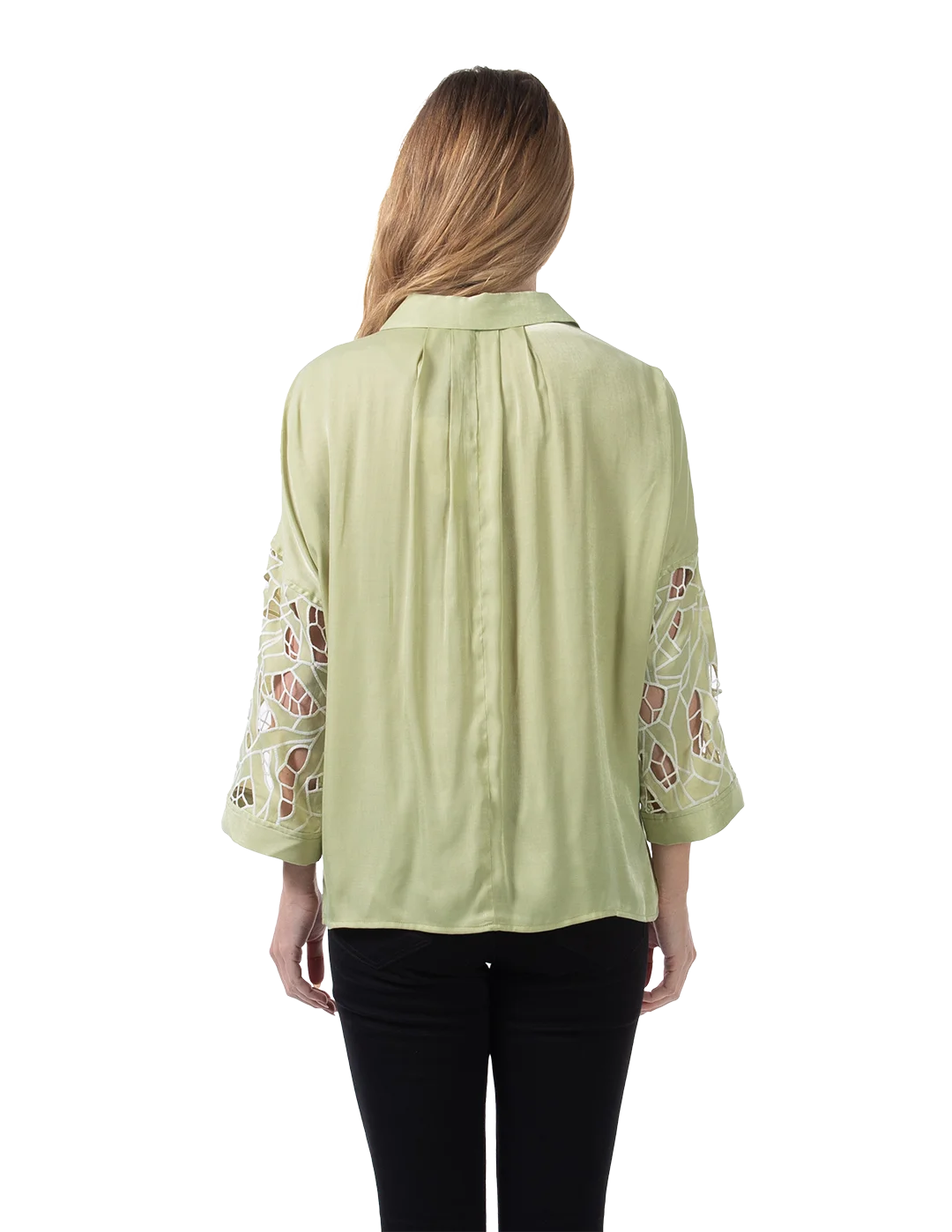 Kyla Eyelet Blouse Winter Pear - Back View