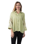 Kyla Eyelet Blouse Winter Pear - Front View